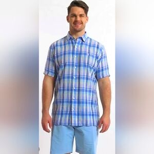 NWT - IZOD Men's Big & Tall Classic Fit Shirt - Cornflower Blue - Size XLT